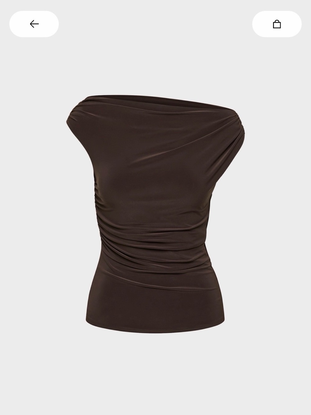 Aritzia Smooth Matter™ Gallery Top (Rich Mocha Brown)